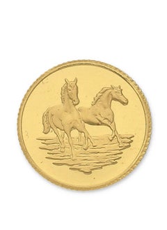 EMIRATES MINTING Emirates Minting Arabian Horse 1 Gram Gold Coin 999.9 Purity  - Image 1