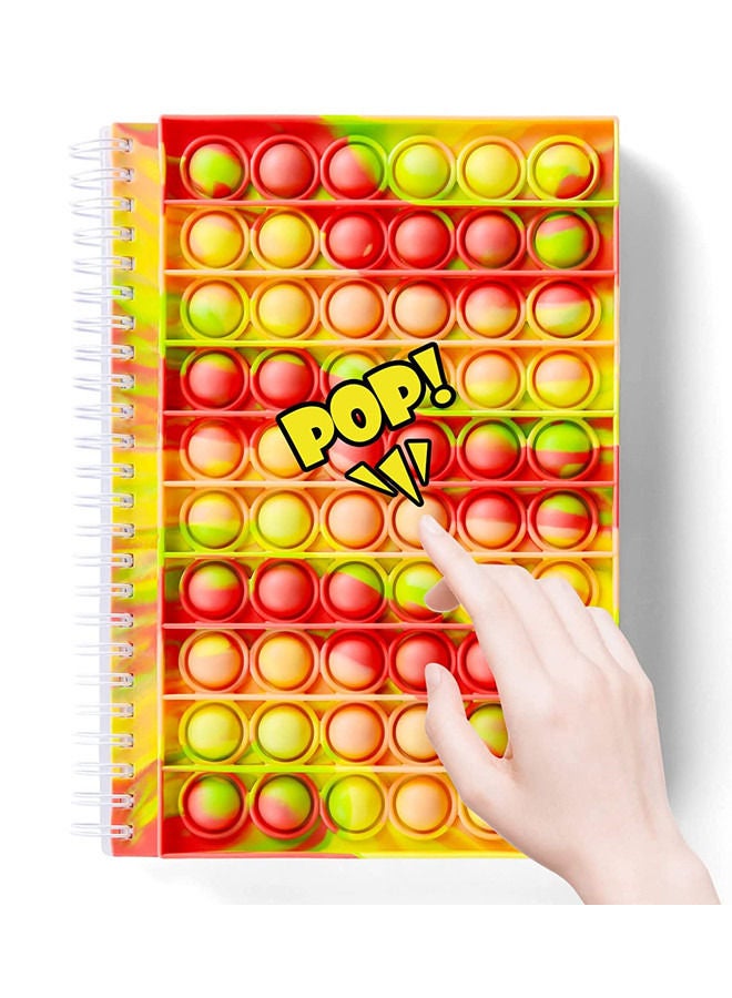 ISank دفتر ملاحظات حلزوني مع فقاعات قابلة للدفع، ألعاب حسية فidget - Image 1