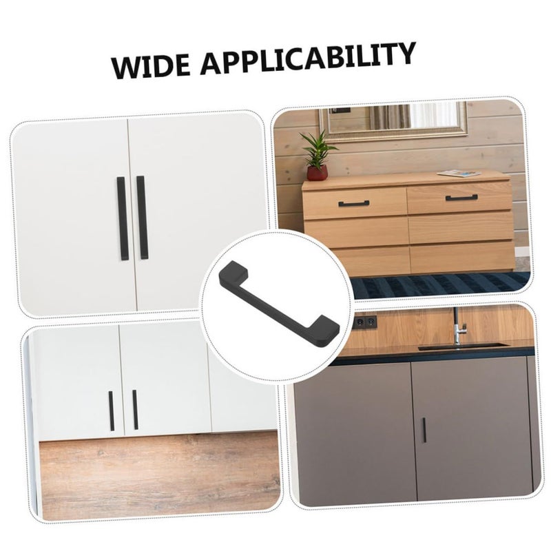 Black Cabinet Pulls And Wardrobe Handles 2Pcs Modern Vintage Kitchen Furniture Hardware - Image 4