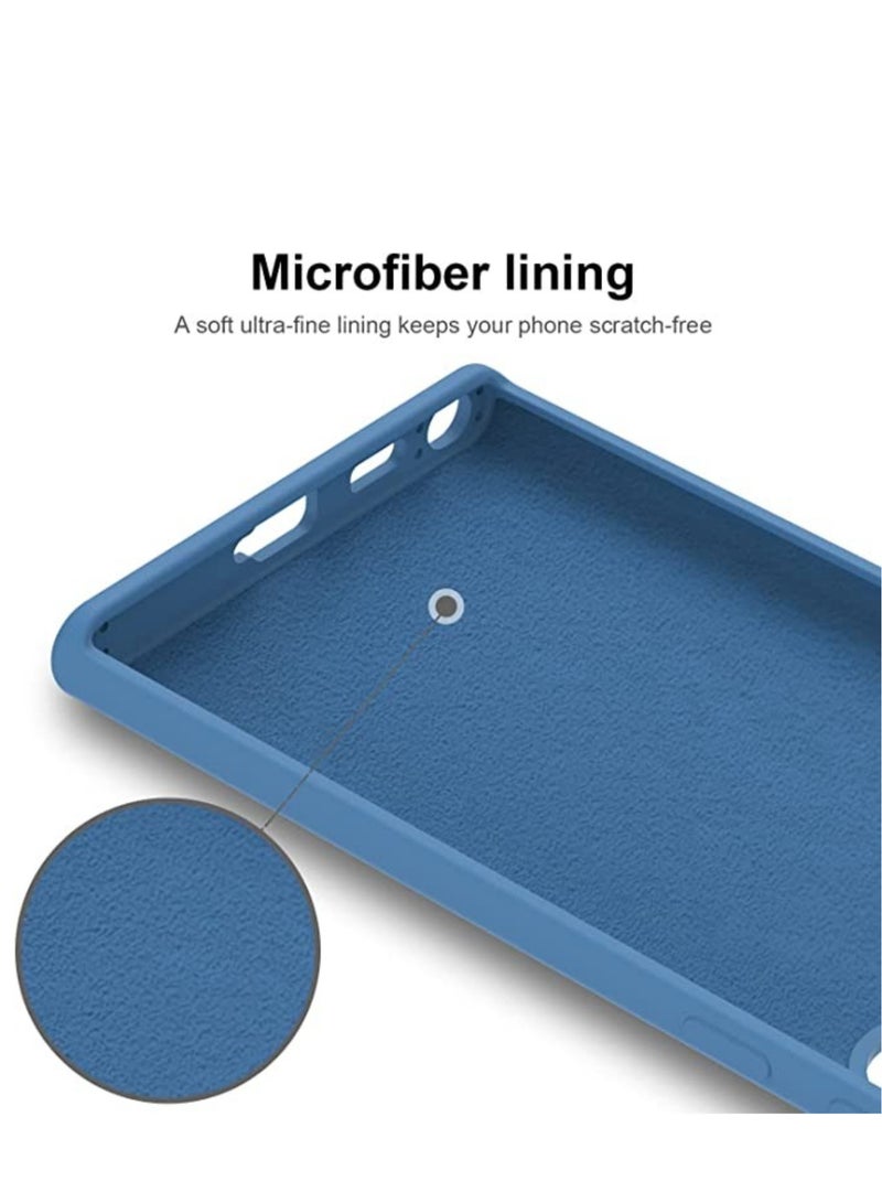 ELTRAZONE Liquid Silicon Case Compatible with Samsung Galaxy S22 ULTRA, Shock-Proof Soft Gel Rubber Matte Finish Cover designed for Samsung Galaxy S22 ULTRA 6.80’ (2022)- BlueMany mobile phone cases are designe - Image 4