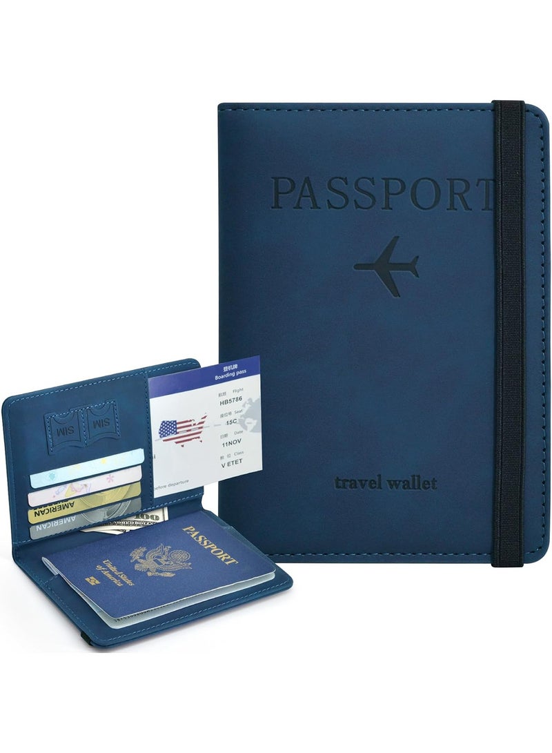 Passport Holder for Travel Essentials, Passport Wallet Cover Case for Travel Must Haves Accessories,Passport Book Holders for Women and Men - Image 1
