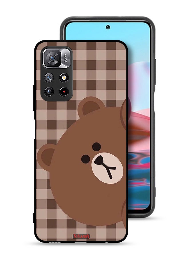 Tolwak Xiaomi Redmi Note 11 4G Protective Case Cover Teddy Bear - Image 1