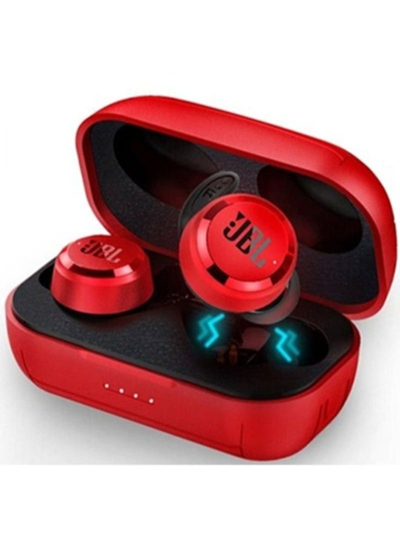 Generic - T280 TWS Bluetooth Wireless In-Ear Earphones With Charging Case Red - Image 1