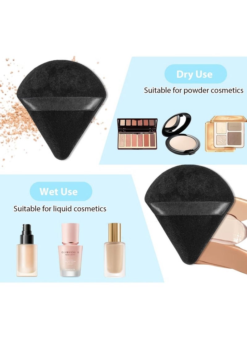 4-Pcs Triangular Makeup Sponge, Dual-Sided for Flawless Blending Makeup , Ideal for Smooth and Natural Coverage, Beauty Blender, Makeup Sponge, Face Powder Sponge, Foundation Sponge, Powder Puff, Triangle Powder Puff, Beauty Blender Set, Face Sponge, Makeup Sponges, Makeup Powder Puff, Makeup Puff, Small Beauty Blender, Sponge, Makeup Essentials - Image 2