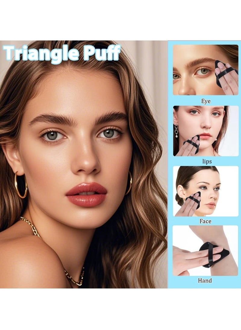 4-Pcs Triangular Makeup Sponge, Dual-Sided for Flawless Blending Makeup , Ideal for Smooth and Natural Coverage, Beauty Blender, Makeup Sponge, Face Powder Sponge, Foundation Sponge, Powder Puff, Triangle Powder Puff, Beauty Blender Set, Face Sponge, Makeup Sponges, Makeup Powder Puff, Makeup Puff, Small Beauty Blender, Sponge, Makeup Essentials - Image 5