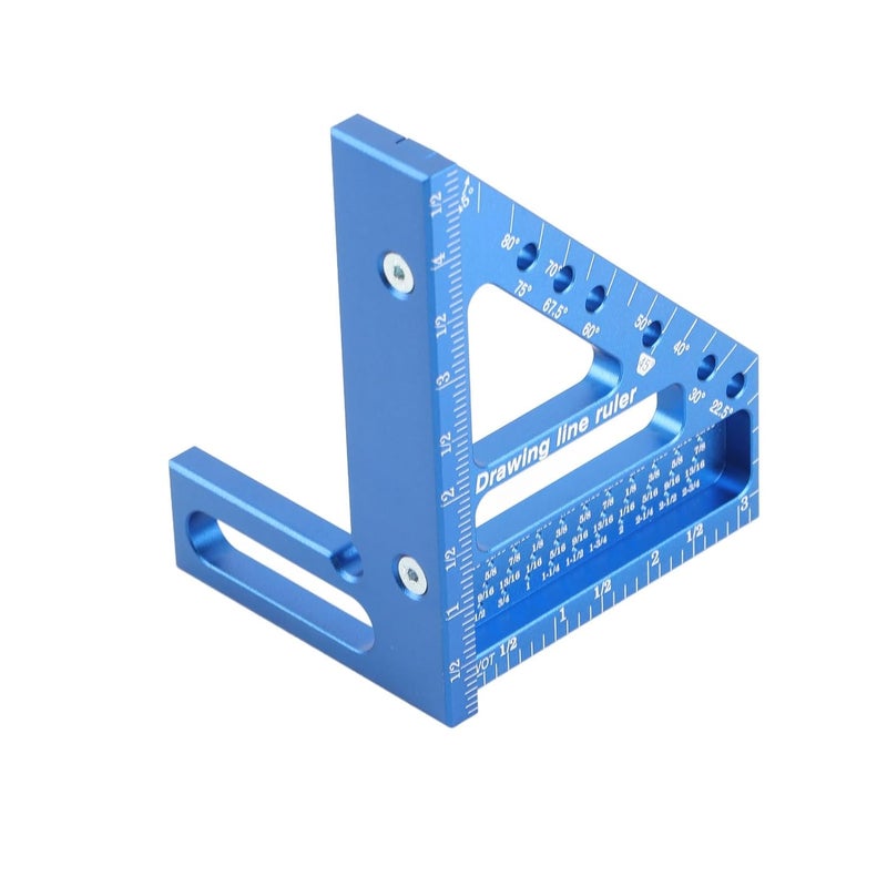 مسطرة قياس خشب دقيقة عالية من سبائك الألومنيوم ثلاثية الأبعاد متعددة الزوايا - Image 5