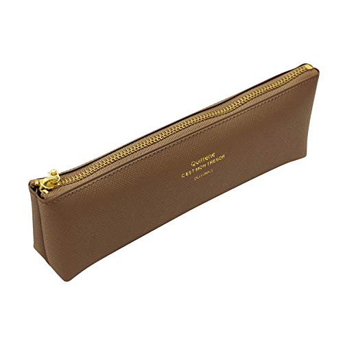 Delfonics [DELFONICS] 500222 Quitterie Pencil Case Greige Pencil Holder Pen Case Pouch - Image 1