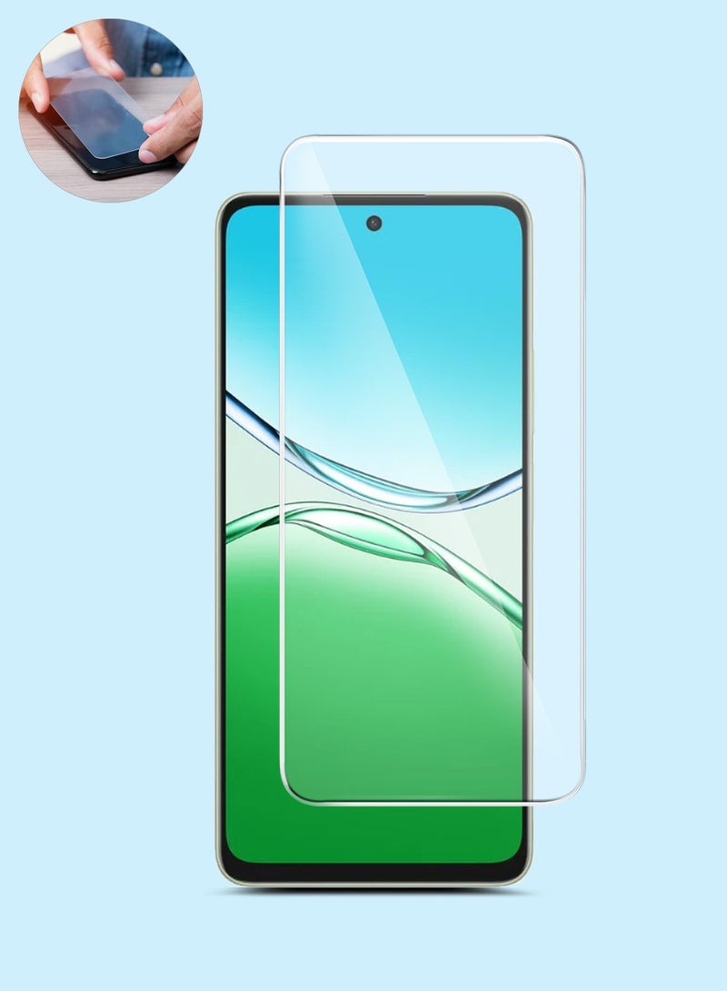 جيماكس حماية شاشة زجاجية مقسّاة بزاويا منحنية 9H 2.5D للجهاز Oppo A5 5G 2025 GMAX Premium Series - شفاف - Image 1