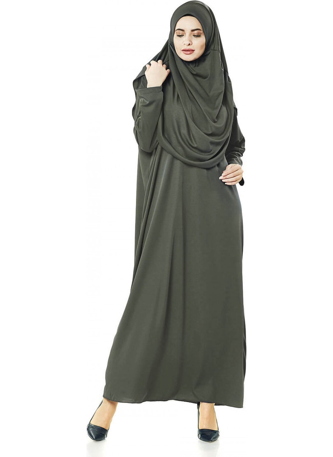 İhvan Ihvan Khaki Green Prayer Dress Worship Set  - Image 2