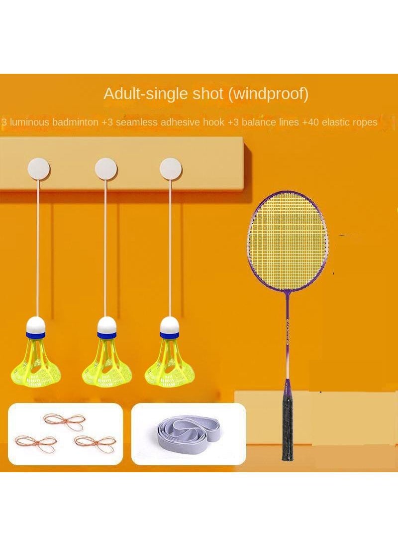 General Adult Indoor Badminton Trainers Spinning Ball Power Practitioner Racquet Color Random  - Image 1