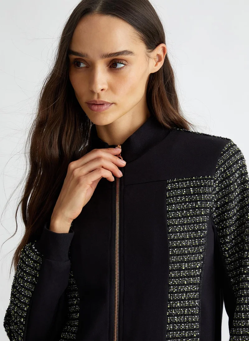 Liu Jo BouclÃ© sweatshirt with zip