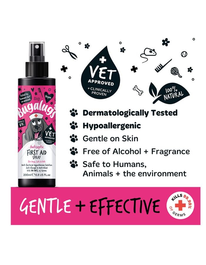 Bugalugs Antiseptic First Aid Spray 200ml (6.8 fl oz) - Image 4