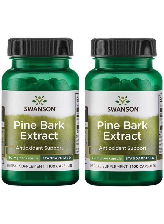 Swanson Pine Bark Extract 50 Milligrams 100 Capsules (2 Pack)