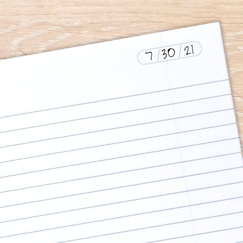 Cambridge Limited Business Notebook, Legal Ruled Paper, 8-1/4" x 11", 80 Sheets, Flexible Soft Touch Cover, Wirebound, Gray (06062) - Image 3