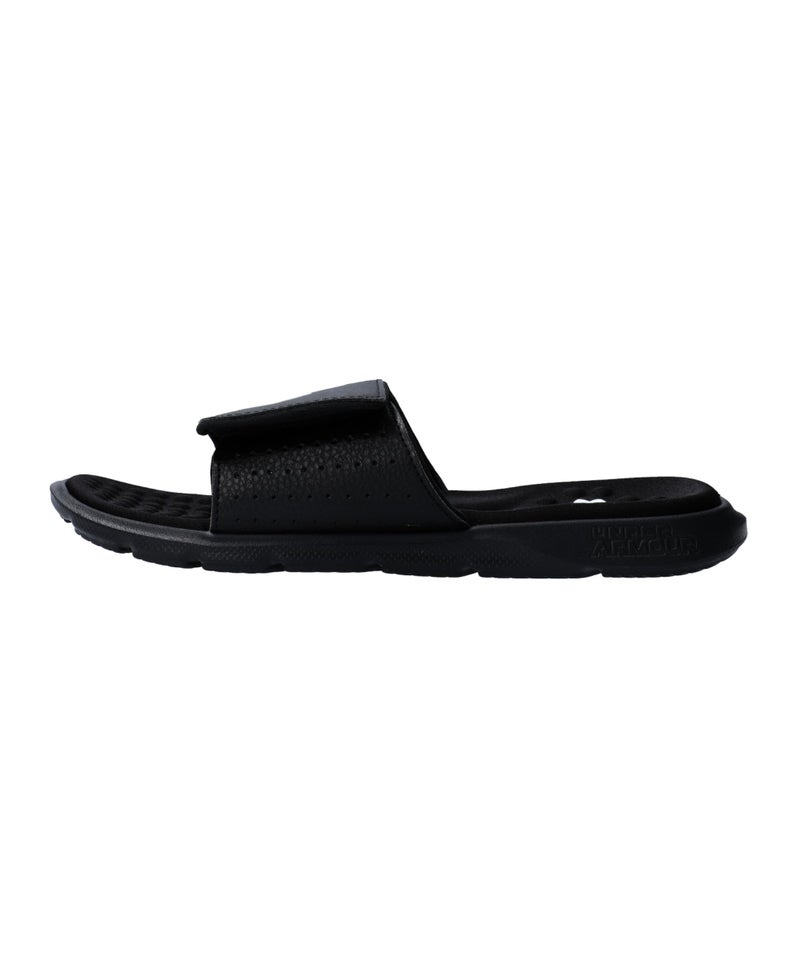 Under Armour Men's Ignite Pro Slide, (001) Black/Black/White, 16, US - Image 2