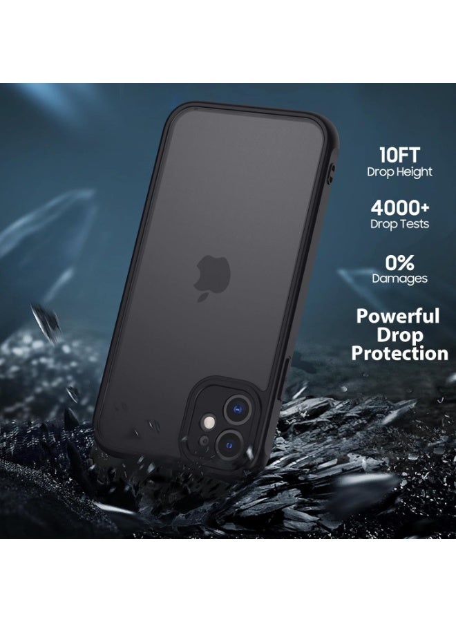 جراب حمايه اسود مط غير لامع ومقاوم للصدمات متوافق مع Iphone 11 (أسود ) - Image 5