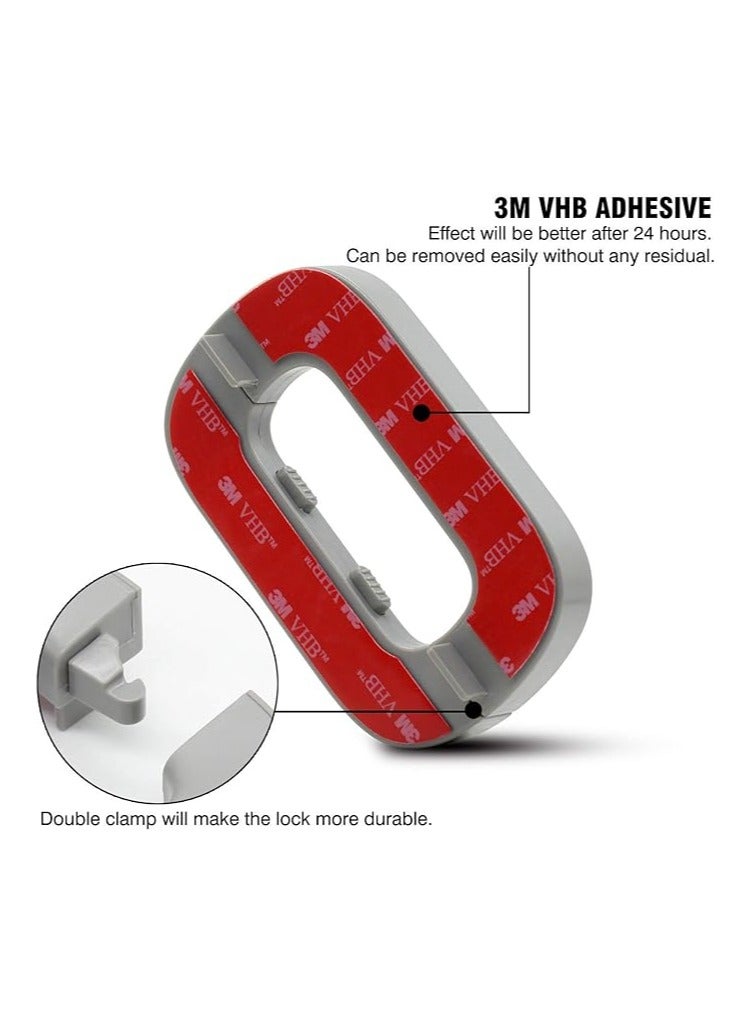 Spaceshoop Home Refrigerator Fridge Freezer Door Lock Catch Toddler Kids Child Fridge Locks Baby Safety Child Lock Easy to Install and Use Adhesive no Tools Need or Drill - Image 4