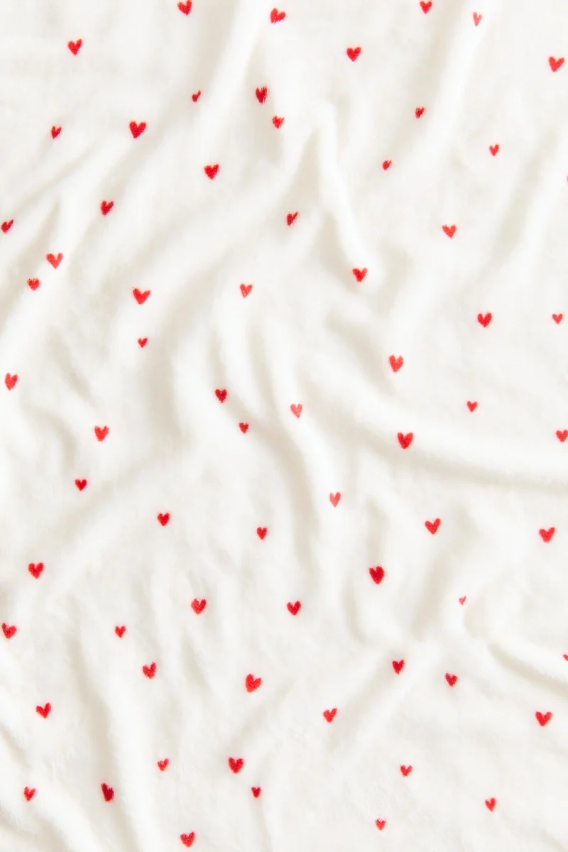 H&M Patterned fleece blanket