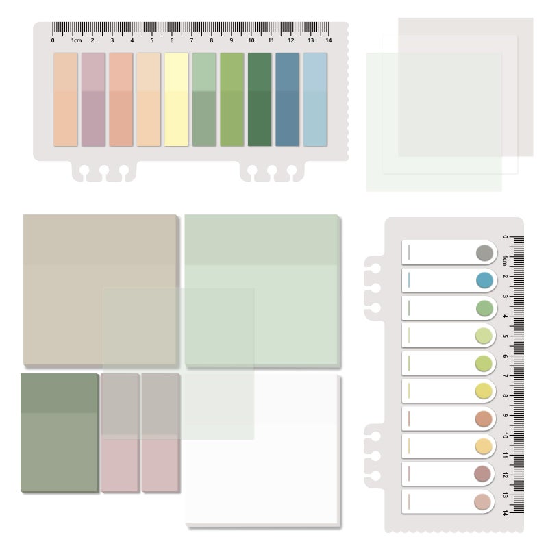 BAYTORY 700 Sheets Transparent Sticky Notes, Clear Waterproof 3 x 3 inch See Through Memo Pad, Self-Adhesive Translucent Writable Index Tabs for Annotating Books, Office & School Study Supplies - Image 1