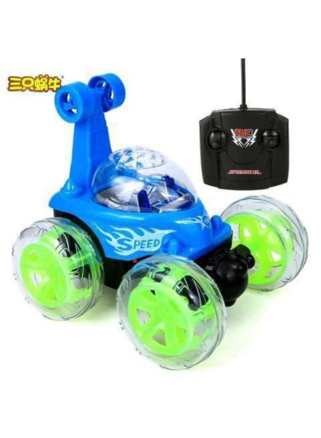 لعبة سيارة VGRASSP القابلة لإعادة الشحن ذات الدوران 360 درجة والتحكم عن بعد والحركات المذهلة للأطفال مع أضواء وامضة ملونة وموسيقى ديناميكية -... - Image 1