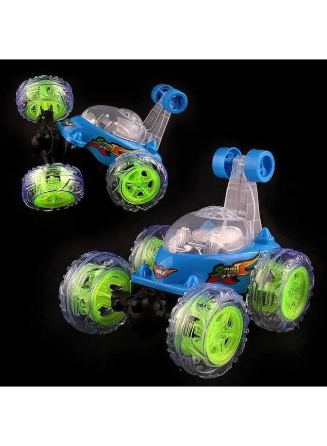 لعبة سيارة VGRASSP القابلة لإعادة الشحن ذات الدوران 360 درجة والتحكم عن بعد والحركات المذهلة للأطفال مع أضواء وامضة ملونة وموسيقى ديناميكية -... - Image 2