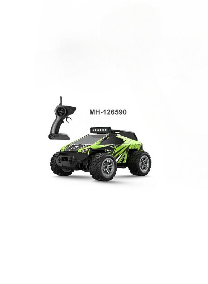 Generic - RC Car , Remote Controlled Car from 3 4 5 6 7 8 9 Years, High Speed 20 km/h, RC Off-Road Truck RC Crawler with 2.4 GHz, 2 Batteries, RC vehicle , only green color available - Image 1