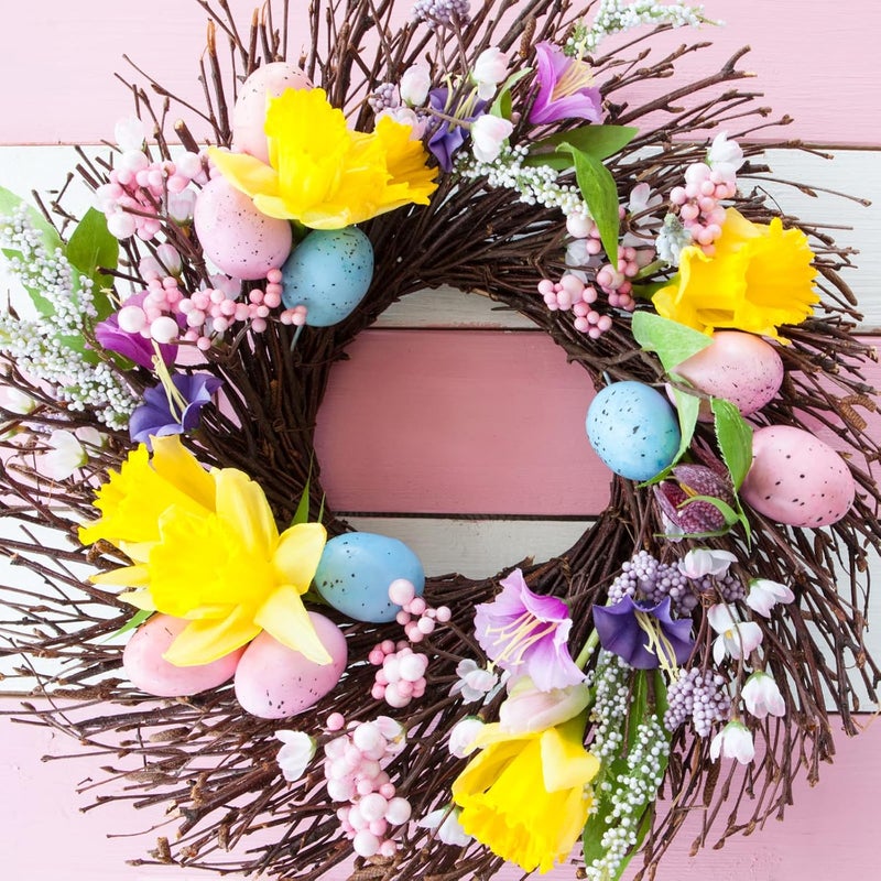 Winlyn Assorted Faux Foam Speckled Eggs Decorative Pastel Eggs for DIY Easter Wreath Centerpiece Bowl Basket Fillers Party Favors Gifts Spring Home Wedding Table Decor - Image 3