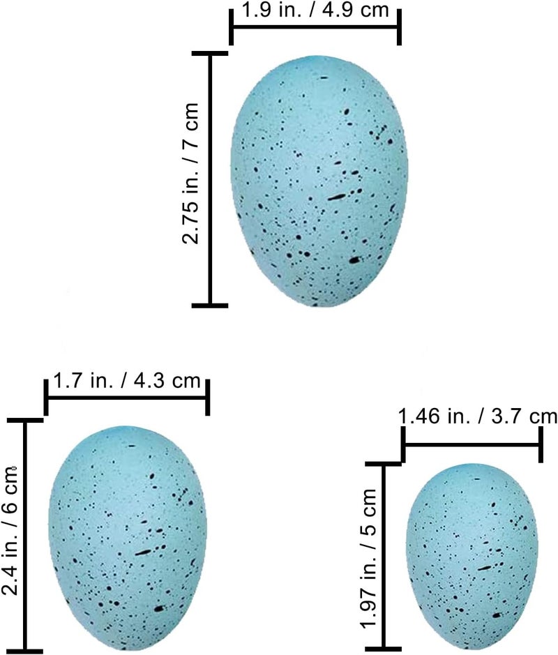 Winlyn Assorted Faux Foam Speckled Eggs Decorative Pastel Eggs for DIY Easter Wreath Centerpiece Bowl Basket Fillers Party Favors Gifts Spring Home Wedding Table Decor - Image 2
