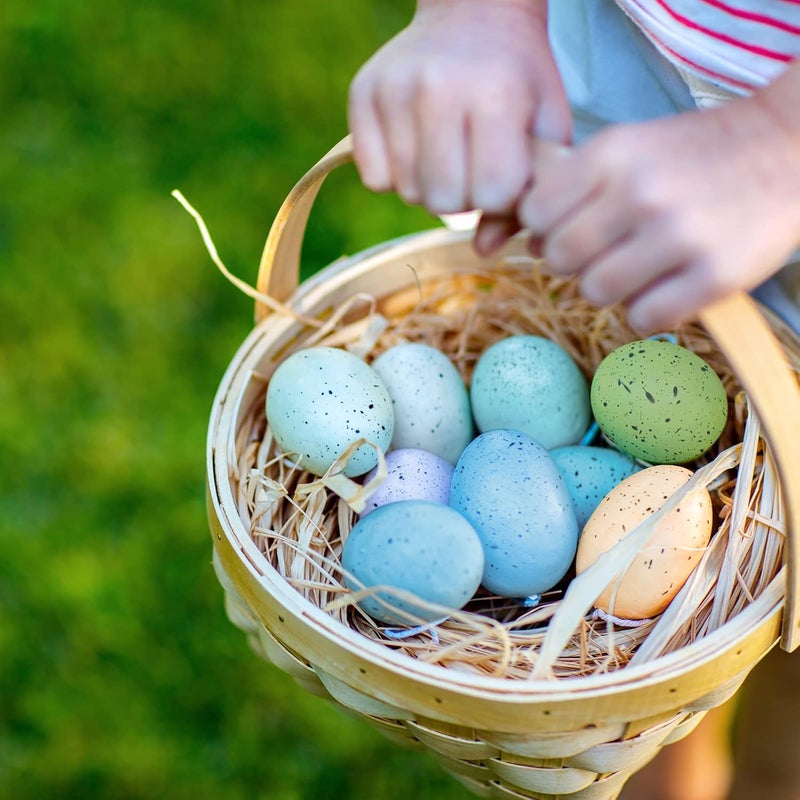 Winlyn Assorted Faux Foam Speckled Eggs Decorative Pastel Eggs for DIY Easter Wreath Centerpiece Bowl Basket Fillers Party Favors Gifts Spring Home Wedding Table Decor - Image 5
