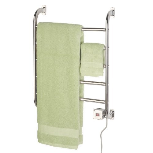 Warmrails Regent Towel Warmer - Wall Mounted Towel Warmer Rack for Drying Towels and Garments - 25.5-Inch Chrome Finish Frame with 5 Bars - Model HSRC - Image 3