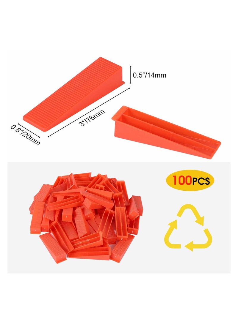 Tile Leveling System with Tile Plier, 300 PCS Tile Spacers Clips and 100 PCS Reusable Wedges, DIY Tile Installation Tools Kit for Bathroom Floors and Kitchen Walls (Tile Spacers 1/16 Inch) - Image 5
