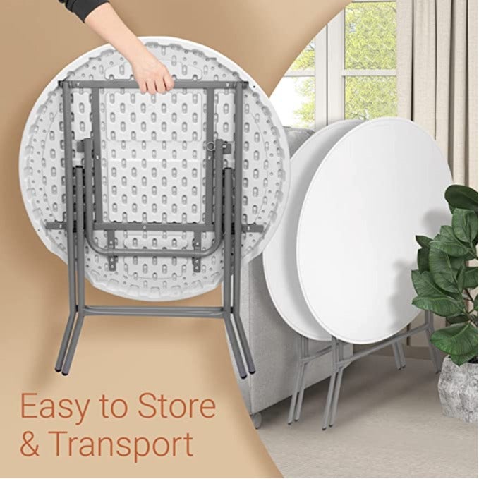 SunBoat Commerce Round Folding Table - versatile and perfect for multiple uses - Image 4