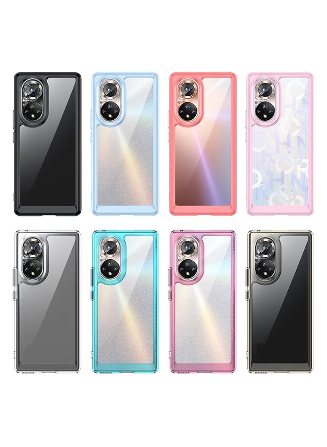S-TOP Case For Honor 50 Colorful Series Acrylic + TPU Phone Case - Image 2