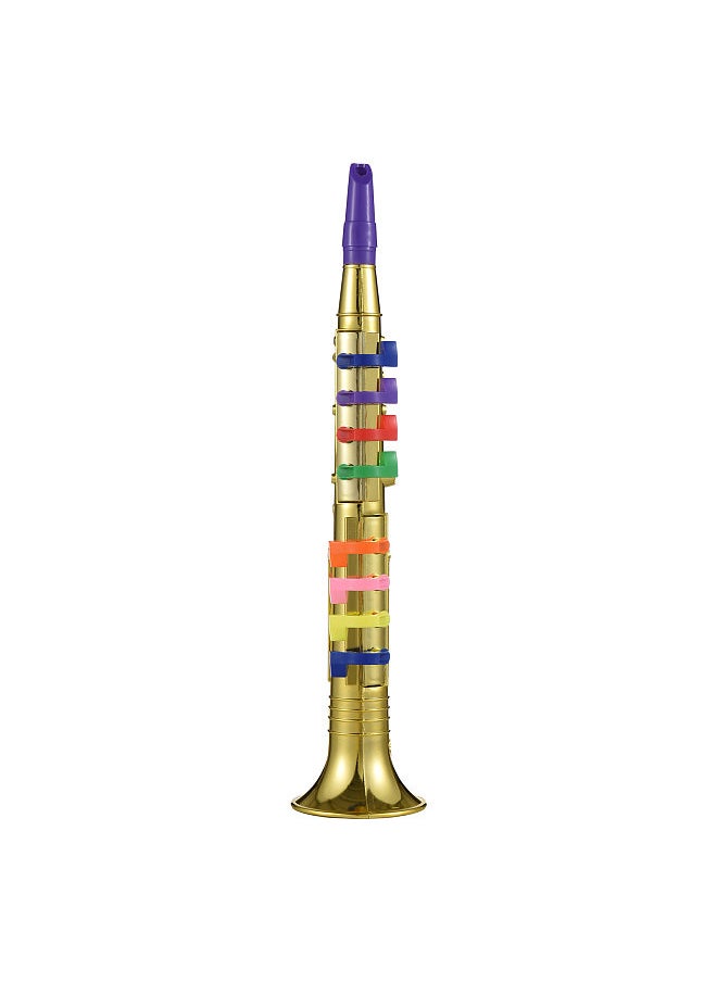 Generic Clarinet with 8 Colored Coded Keys  Kids Musical Wind Instruments Eco-friendly ABS Early Educational Mimic Saxophone for Kids Toddlers  - Image 3