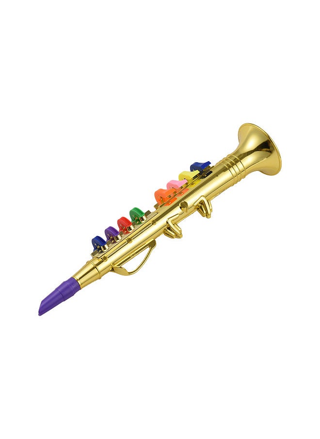 Generic Clarinet with 8 Colored Coded Keys  Kids Musical Wind Instruments Eco-friendly ABS Early Educational Mimic Saxophone for Kids Toddlers  - Image 5