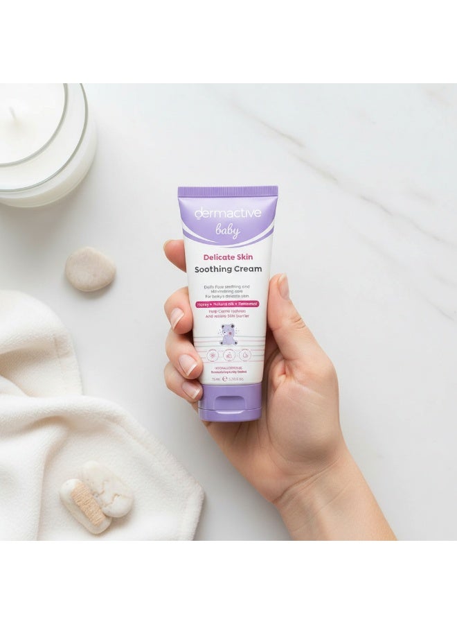 Dermactive Delicate Skin Soothing Cream 75 ml daily face soothing and Moisturizing for baby - Image 2