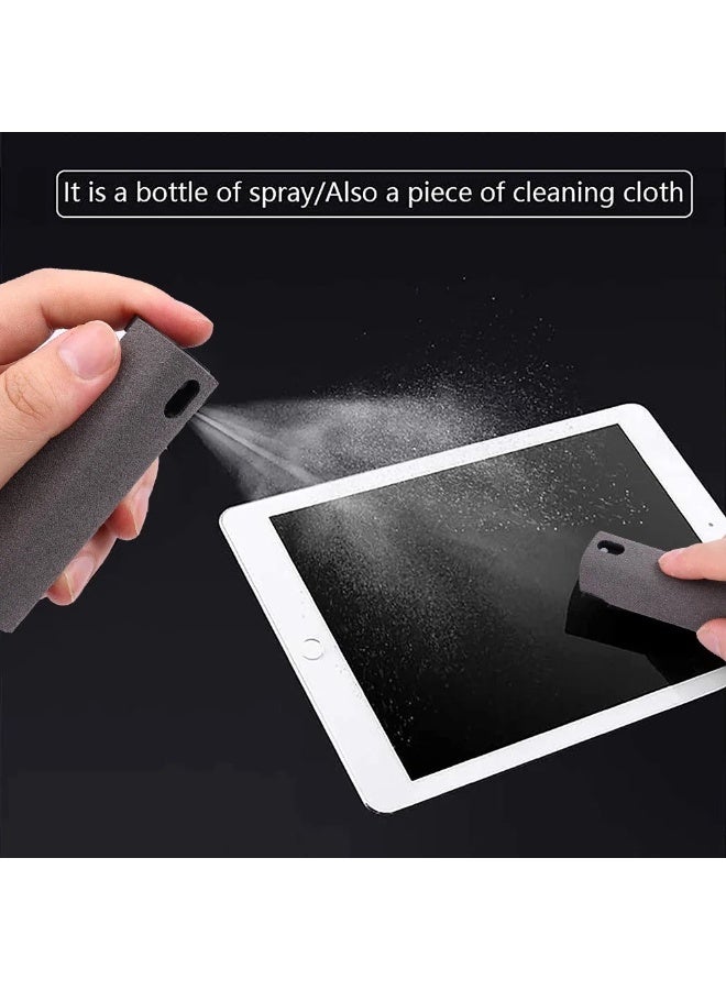 2-in-1 Phone Screen Cleaner Spray & Wipe Tool Dust Remover for Mobile Phones, Monitors, Laptops & LEDs Compact, Refillable & Safe for All Screen Types - Image 2