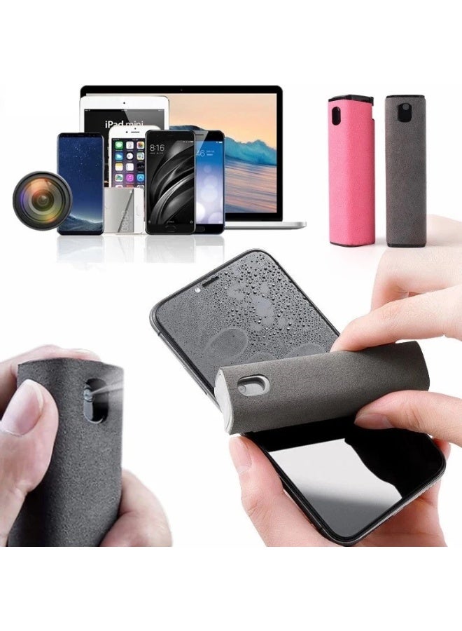 2-in-1 Phone Screen Cleaner Spray & Wipe Tool Dust Remover for Mobile Phones, Monitors, Laptops & LEDs Compact, Refillable & Safe for All Screen Types - Image 5