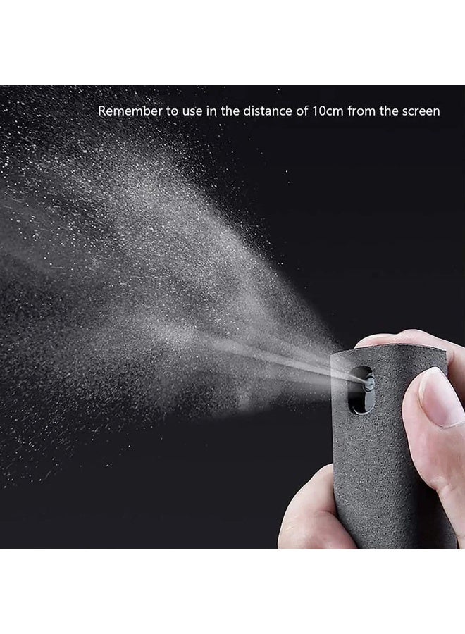 2-in-1 Phone Screen Cleaner Spray & Wipe Tool Dust Remover for Mobile Phones, Monitors, Laptops & LEDs Compact, Refillable & Safe for All Screen Types - Image 3