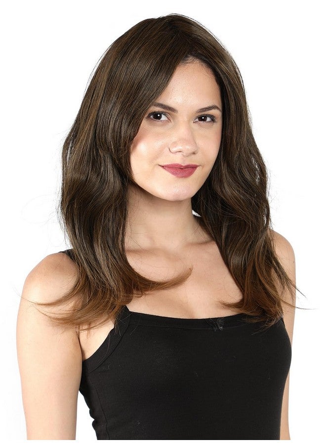 Thrift Bazaar Light Brown Full Head Hair Wigs centerparted For Women Natural Brown Straight Hair Wig synthetic wig (16 inch) - Image 3