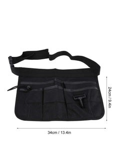 Generic Tool Pockets, Multi Purpose Tool Bag Organizer, Multi Pockets Electrician Tool Pouch Bag, Multi Propose Waist Bag Thicken Belt, Oxford Materials, Waterproof, Multiple Storage Pockets(Black)  - Image 5