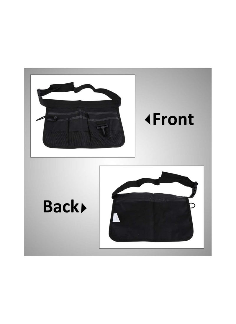 Generic - Tool Pockets, Multi Purpose Tool Bag Organizer, Multi Pockets Electrician Tool Pouch Bag, Multi Propose Waist Bag Thicken Belt, Oxford Materials, Waterproof, Multiple Storage Pockets(Black) - Image 1