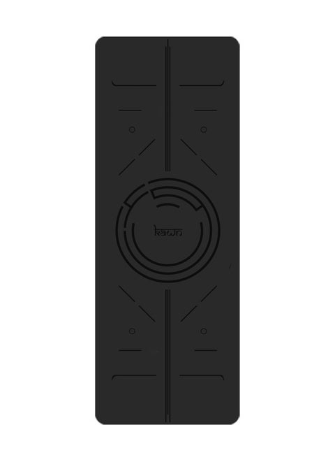 Black Mat. Non-Slip. Strap Included. High Performance Material Exercise Mat Ideal For Hiit, Plates, Yoga And Other Workouts
