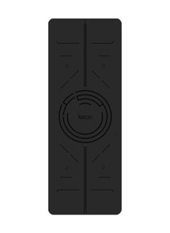 KAWN.YOGA Black Mat. Non-Slip. Strap Included. High Performance Material Exercise Mat Ideal For Hiit, Plates, Yoga And Other Workouts  - Image 1