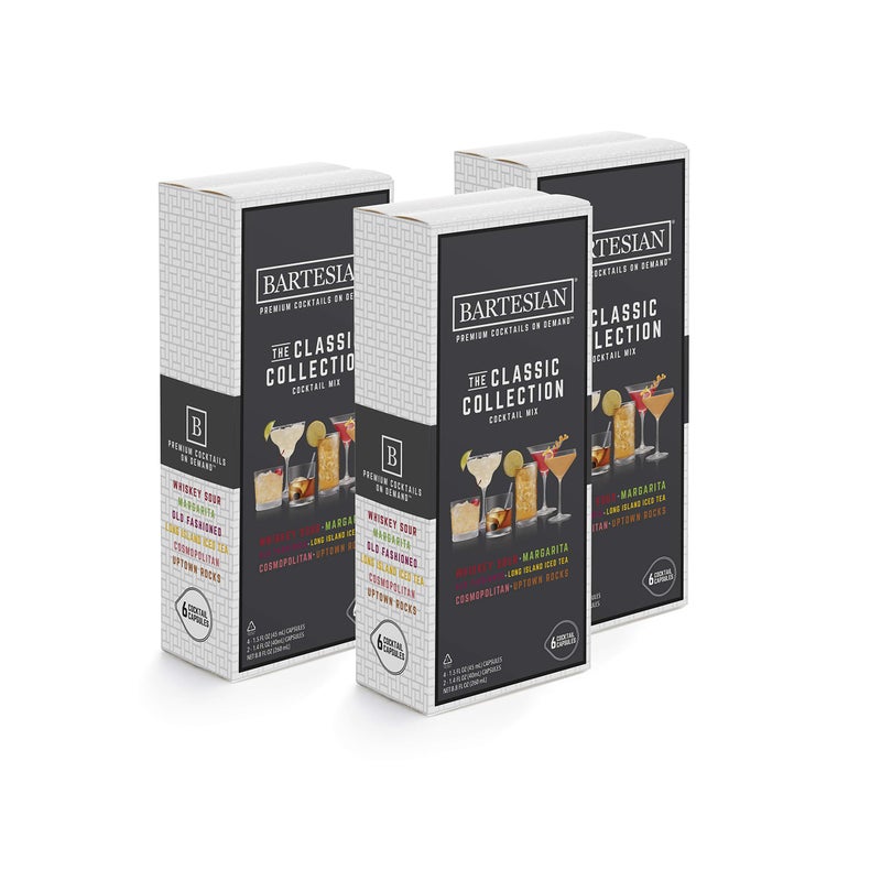 Bartesian The Classic Collection Cocktail Mixer Capsules, Variety Pack of 18 Cocktail Capsules, for Bartesian Premium Cocktail Maker (55401) - Image 1