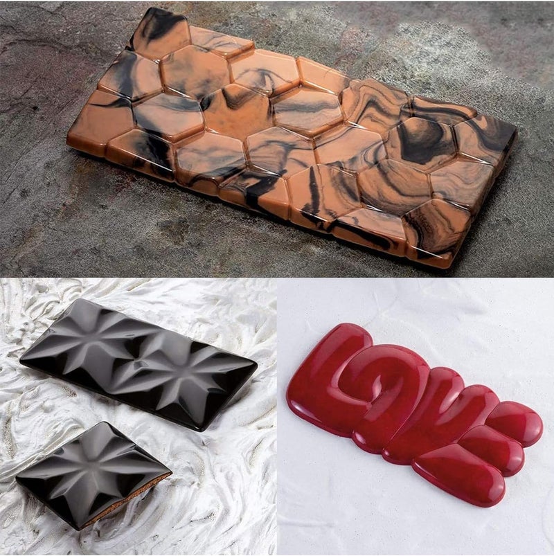 Prplet Silicone Chocolate Mould – Non-Stick Molds for Homemade Chocolates, Protein Bars, Energy Bars, Baking, Candy & Jelly – Flexible & Reusable 2 pcs - Image 5
