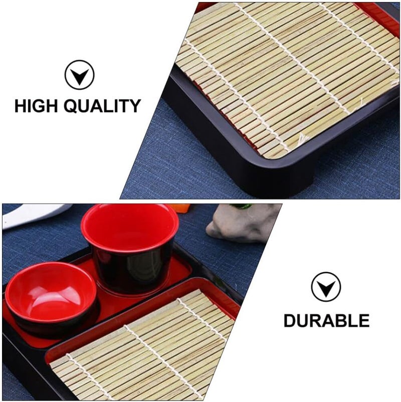 OSALADI Japanese Soba Noodle Plates Sushi Plate Set Cold Noodle Plate With Dipping Cup Sushi Serving Tray For Kitchen Restaurant - Image 4