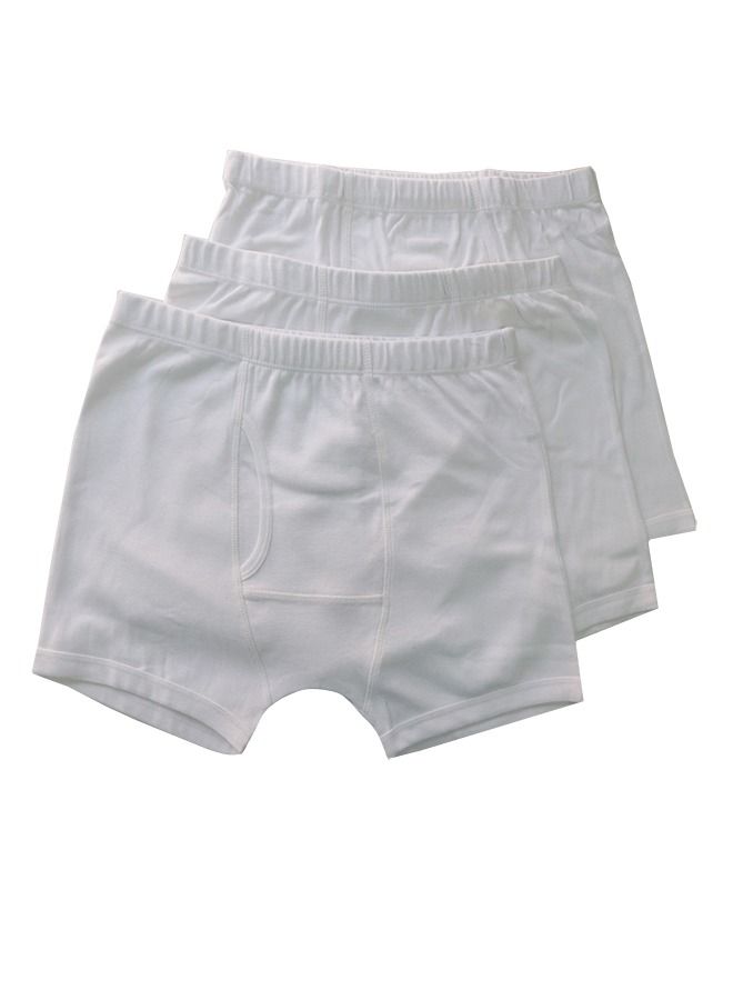 Byford بوكسر رجالي 3 قطع من القطن الأبيض المحبوك  - Image 3