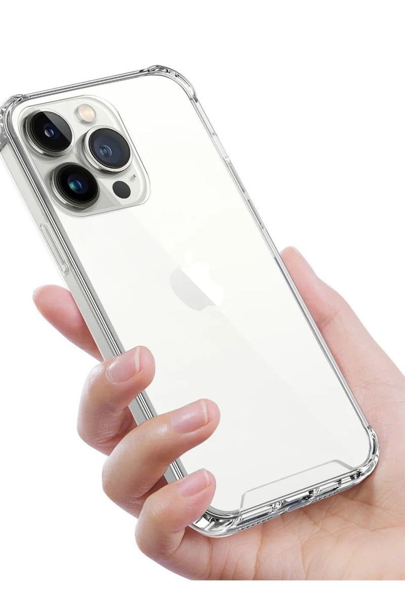 GREEN LION iPhone 13 Pro Max Crystal Clear Case whit Anti-Microbial Protection / Military-level Protection / Precise Cutouts / Drop Protection / Anti Scratch /Anti Yellowing - Clear - Image 1