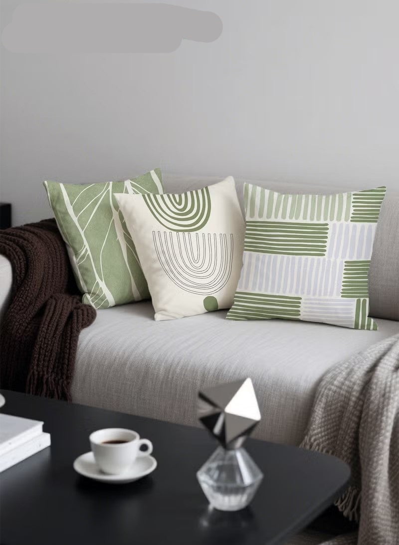 Beauenty Pillow Covers Set of 4, Throw Pillow Cover, Modern style Cushion Covers 45cm x 45cm,For Living Room Sofa Couch Bed Pillowcases 18x18 inches（Double sided pattern） - Image 3